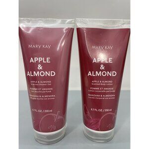 Mary Kay Apple & Almond Scented Shower Gel Body Wash & Lotion Set New Sealed